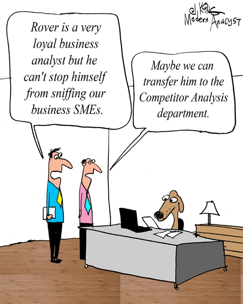 Humor - Cartoon: Loyal Business Analyst